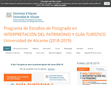 Tablet Screenshot of guia-turistico-interpretacion-ua.com